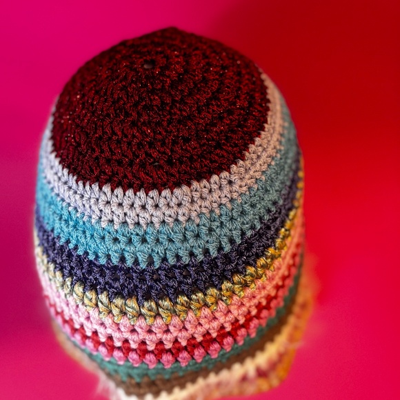Regina Crochet Hat Multicolor Color 100% Cotton OS main image 7